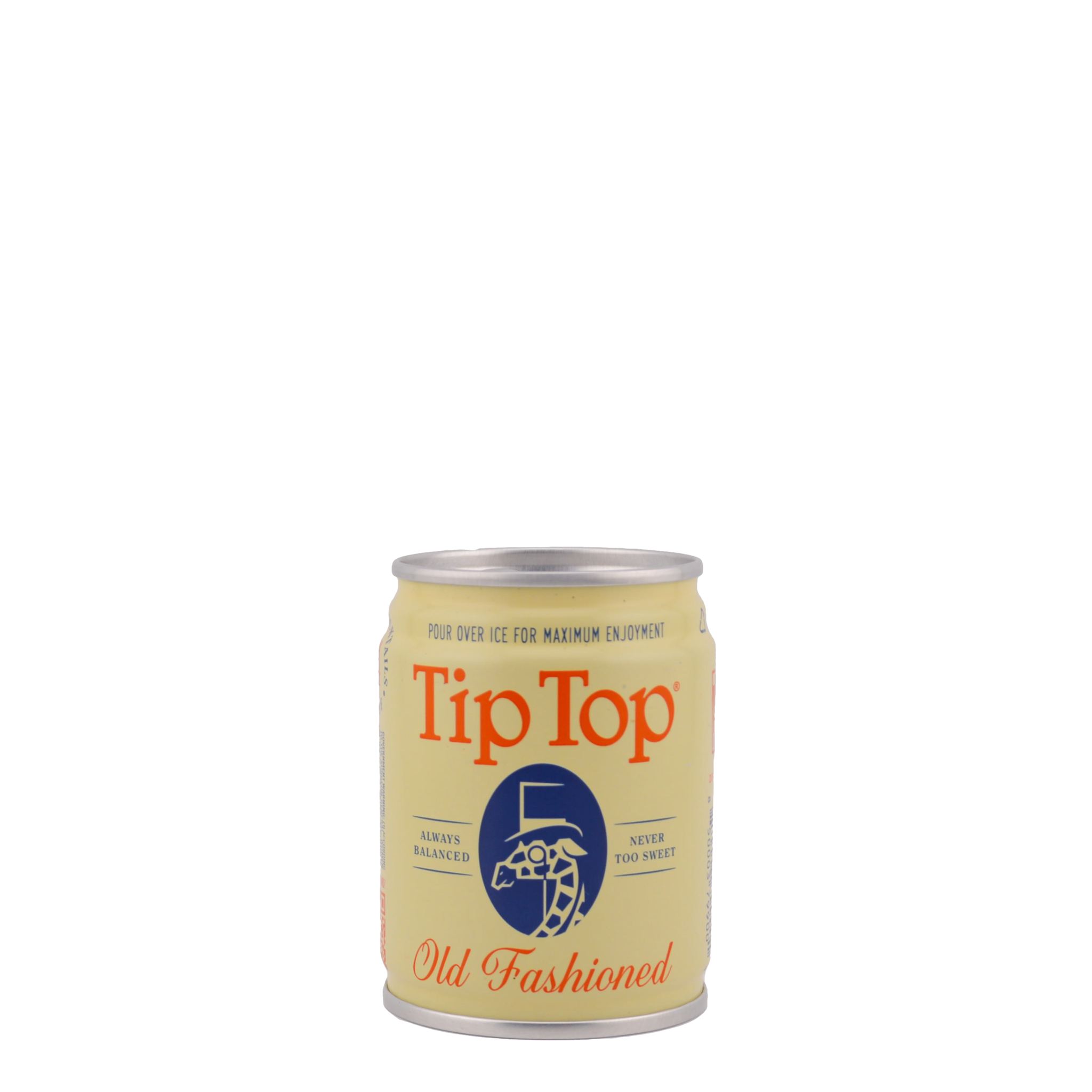TIP TOP OLD FASHIONED RTD CANNED COCKTAIL 74 PROOF 100ML CAN Grapes & Grains