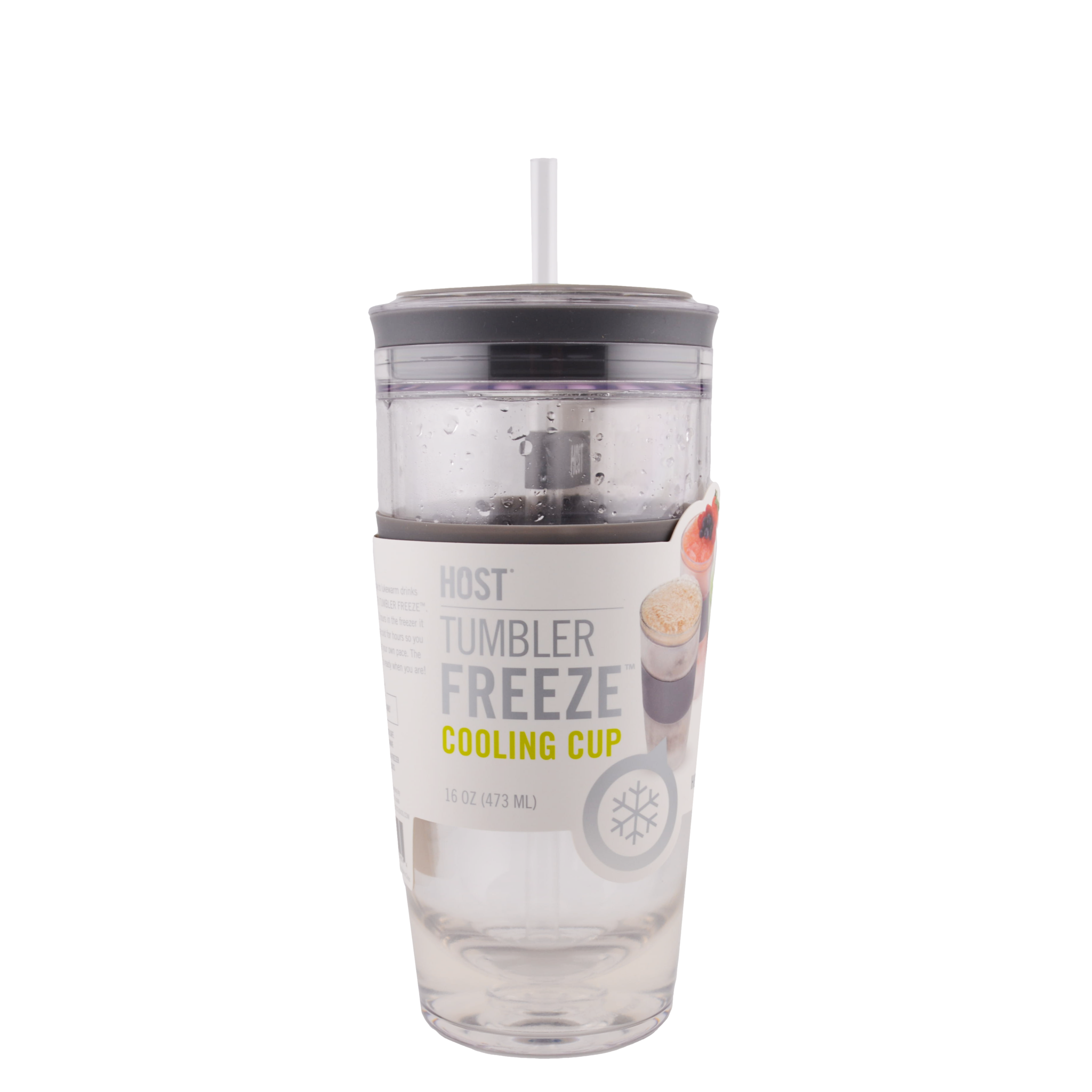 HOST TUMBLER FREEZE COOLING CUP W/ STRAW 16OZ - Grapes & Grains