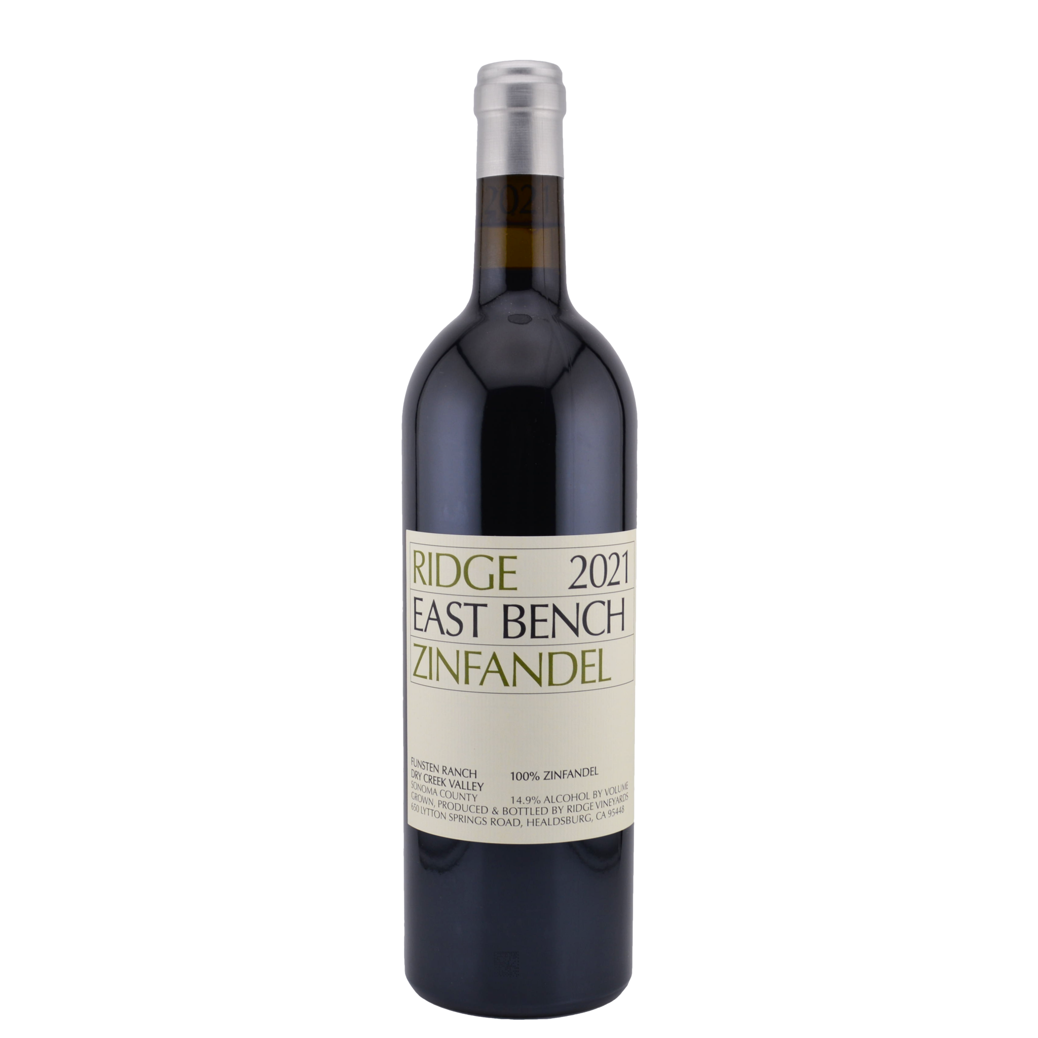 RIDGE 'EAST BENCH' ZINFANDEL 2021 FUNSTEN RANCH DRY CREEK 750ML