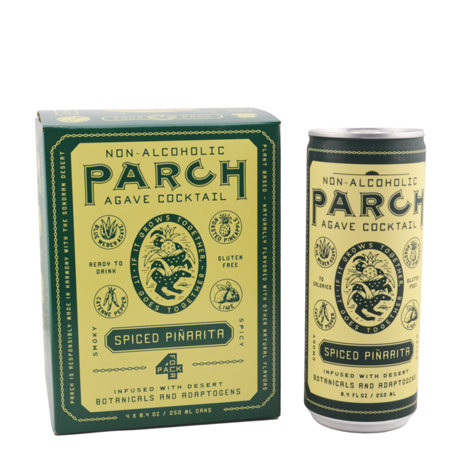 PARCH SPIRITS PIÑARITA NON-ALCOHOLIC AGAVE COCKTAIL 4PK