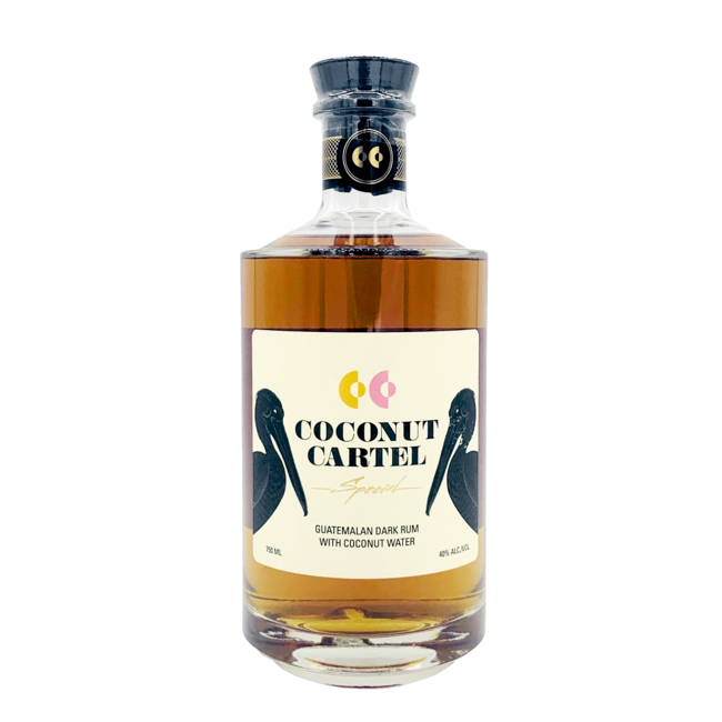 COCONUT CARTEL DARK RUM with COCONUT WATER AÑEJO GUATEMALA 750ML