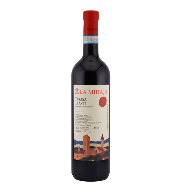LA MIRAJA FREISA d'ASTI PIEDMONT DRY RED MONFERRATO 750ML