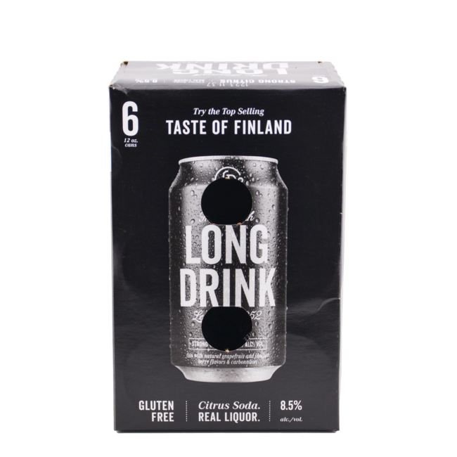The FINNISH LONG DRINK 'STRONG CITRUS' GIN RTD 6PK