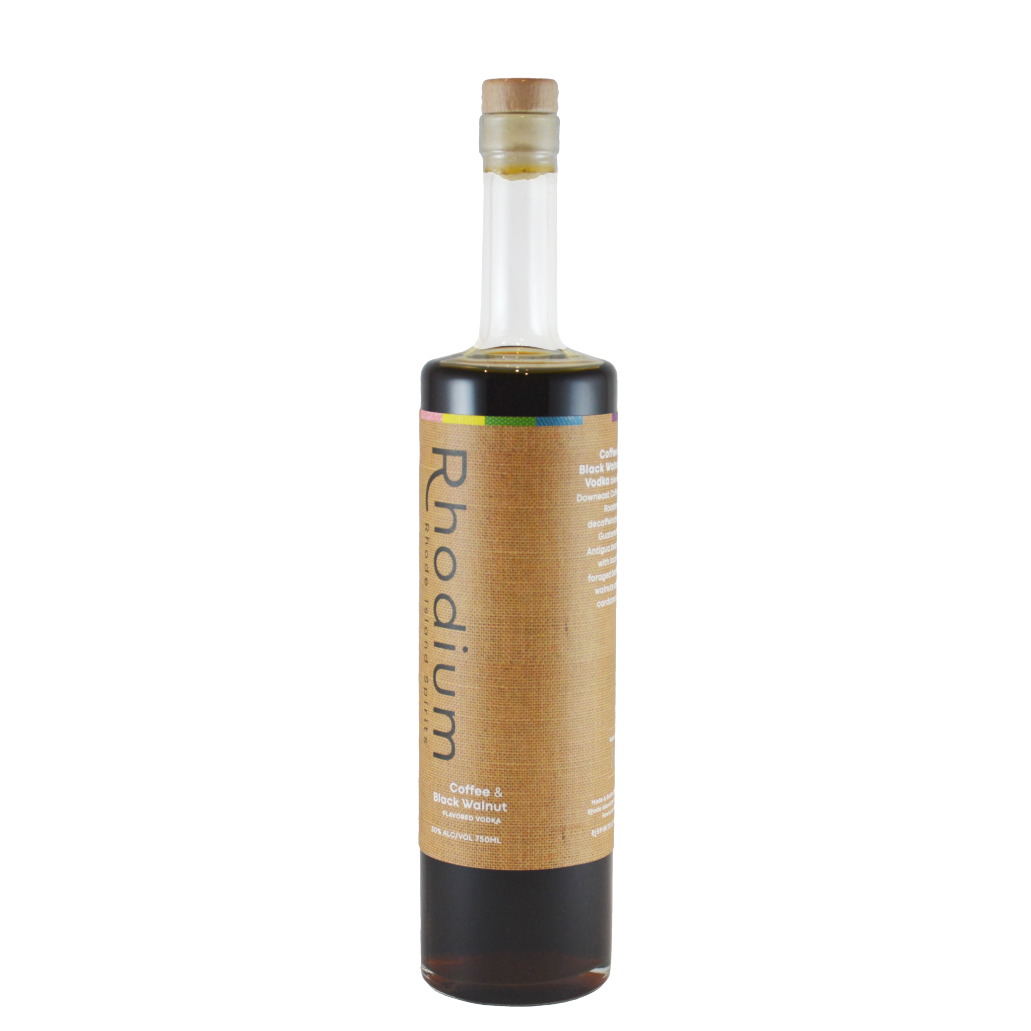 RHODIUM COFFEE & BLACK WALNUT RI VODKA 750ML - Grapes & Grains