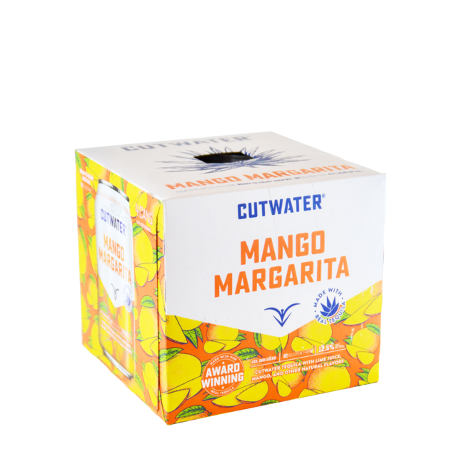 CUTWATER TEQUILA MARGARITA MANGO 4PK