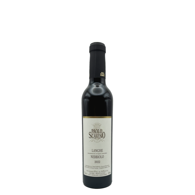 PAOLO SCAVINO LANGHE NEBBIOLO PIEDMONT DRY RED HALF BOTTLE 375ML