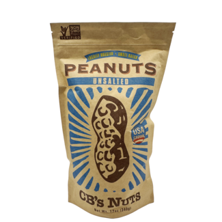 CB'S NUTS UNSALTED PEANUTS IN SHELL 12OZ