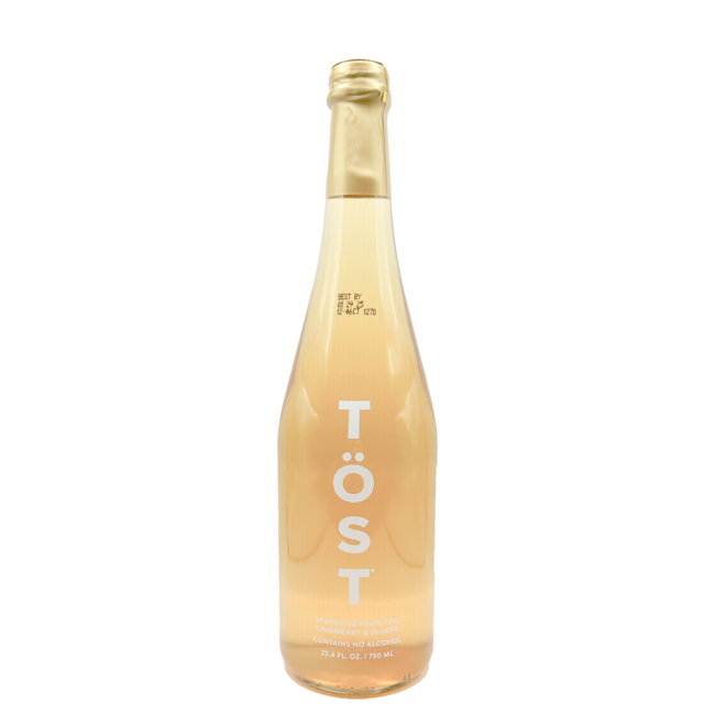 TÖST REFRESHER SPARKLING WHITE TEA, CRANBERRY & GINGER NON-ALCOHOLIC 750ML