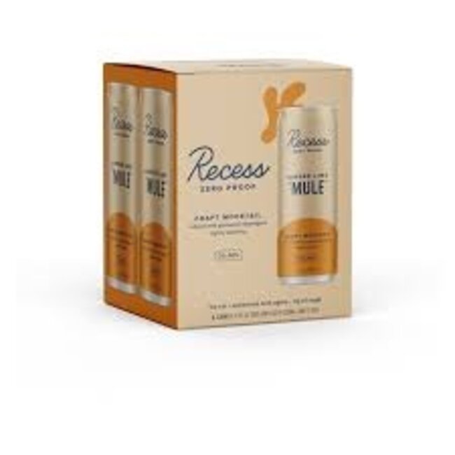 RECESS ZERO PROOF GINGER LIME MULE N/A MOCKTAIL 4PK