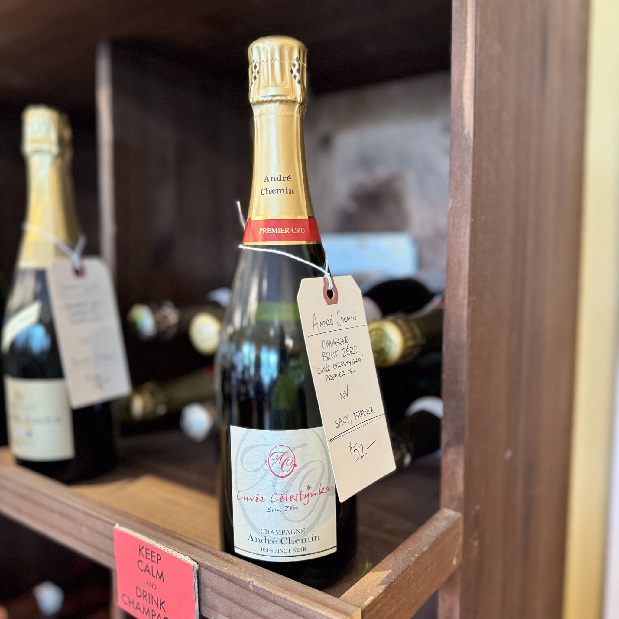 ANDRÉ CHEMIN CHAMPAGNE BRUT ZÉRO 'CUVÉE CÉLESTYNKA' SACY
