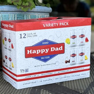 HAPPY DAD HARD SELTZER VARIETY 12PK CANS