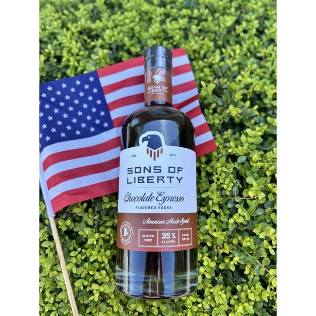 SONS of LIBERTY CHOCOLATE ESPRESSO VODKA RHODE ISLAND LOCAL 750ML