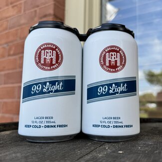 GROUND BREAKER '99 LIGHT' GLUTEN-FREE LAGER 4PK