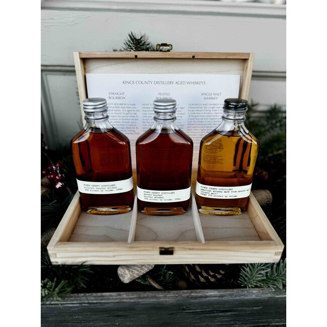 KINGS COUNTY 'AGED WHISKEY GIFT PACK' BOURBON 3x200ML