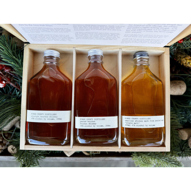 KINGS COUNTY 'AGED WHISKEY GIFT PACK' BOURBON 3x200ML