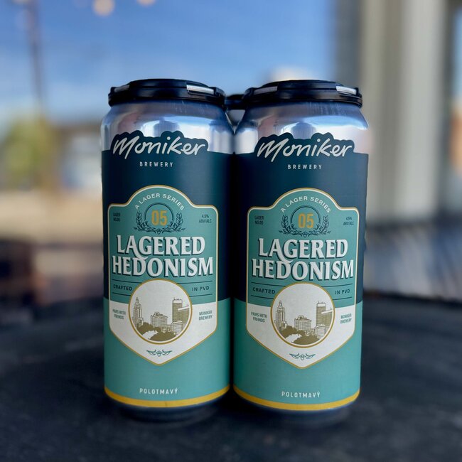 MONIKER LAGERED HEDONISM POLOTMAVY LAGER 4PK