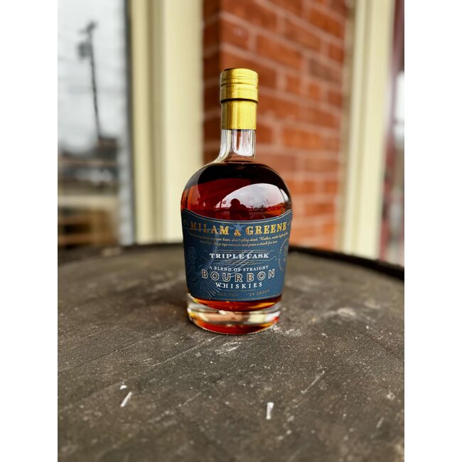 MILAM & GREENE TRIPLE CASK STRAIGHT BOURBON WHISKEY TEXAS 750ML