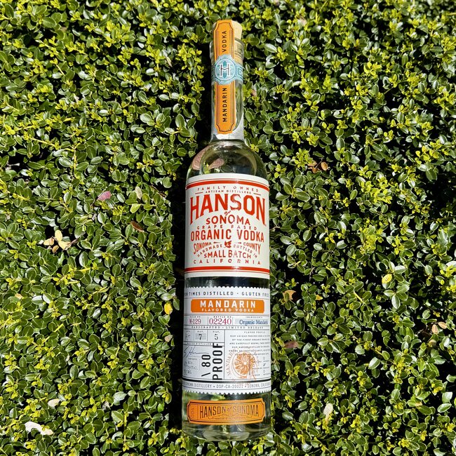 HANSON ORGANIC MANDARIN VODKA SMALL BATCH CALIFORNIA 750ML