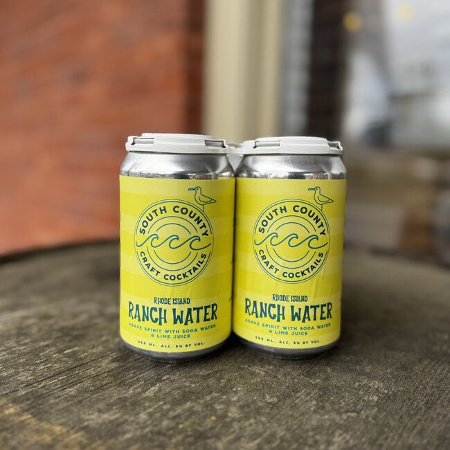 SOUTH COUNTY DISTILLERS RANCH WATER AGAVE SPIRIT RTD 4PK