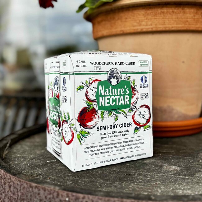 WOODCHUCK NATURE'S NECTAR SEMI-DRY CIDER 4PK