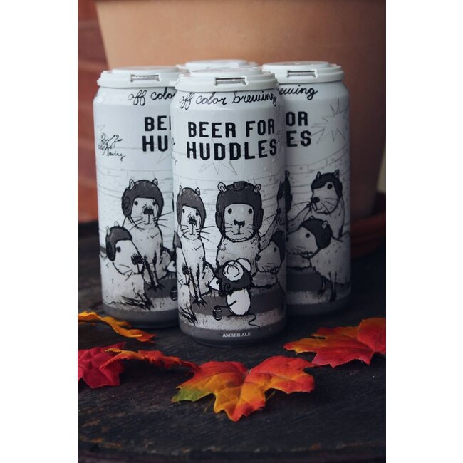 OFF COLOR BEER FOR HUDDLES AMBER ALE 4PK