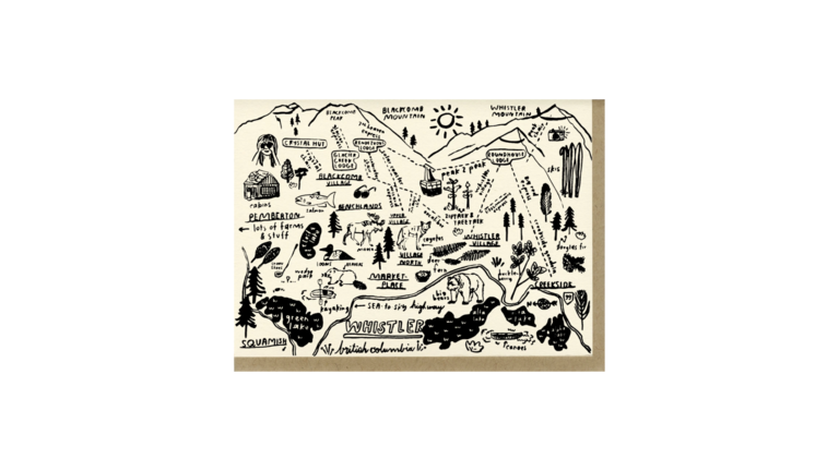 people i've loved whistler map card