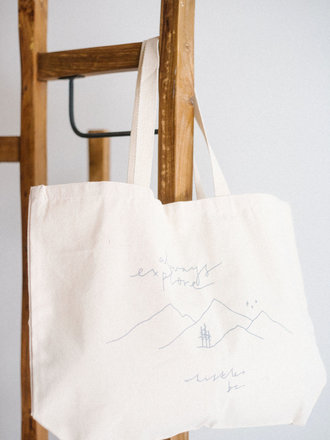 3sb 'always explore' tote
