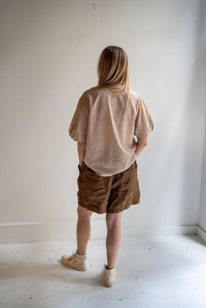 album di famiglia linen shorts