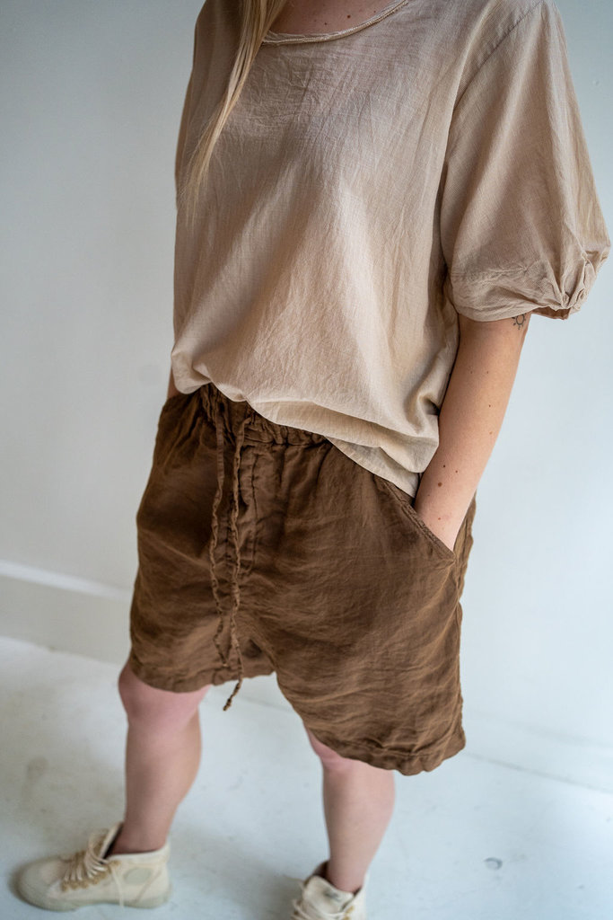 album di famiglia linen shorts