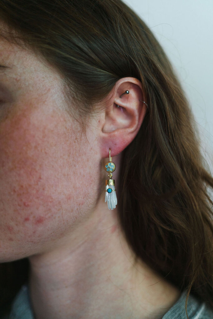 grainne morton grainne morton hand earrings