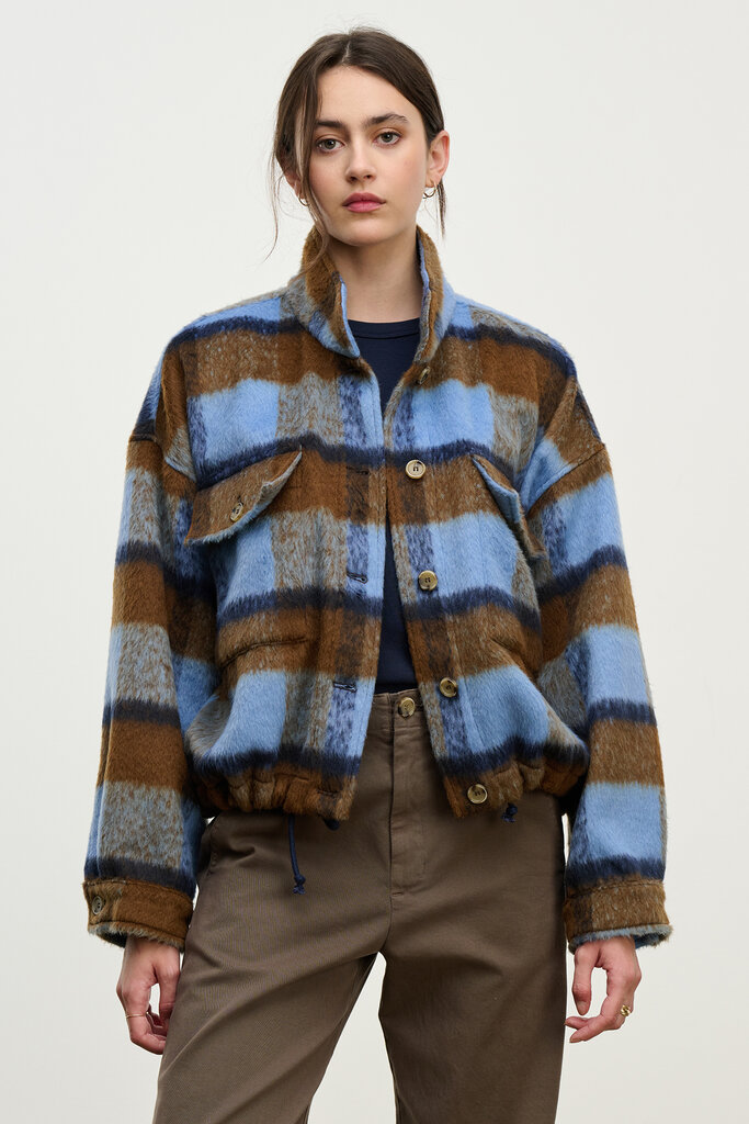 velvet velvet aubrey plaid jacket