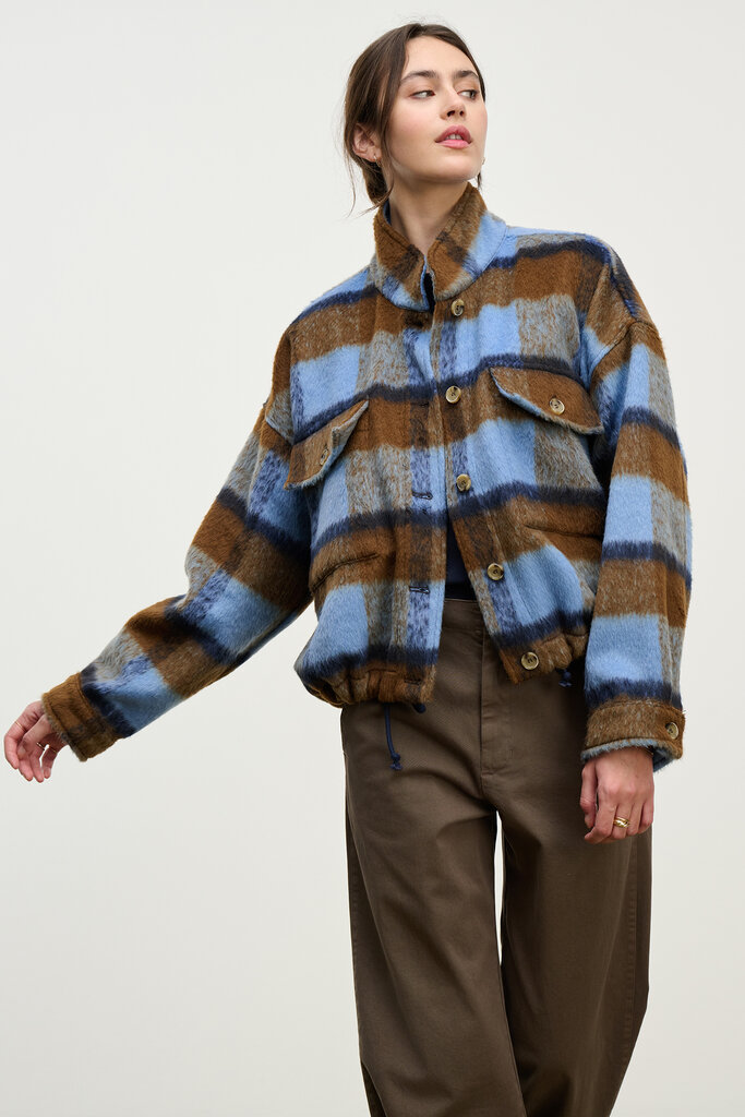 velvet velvet aubrey plaid jacket