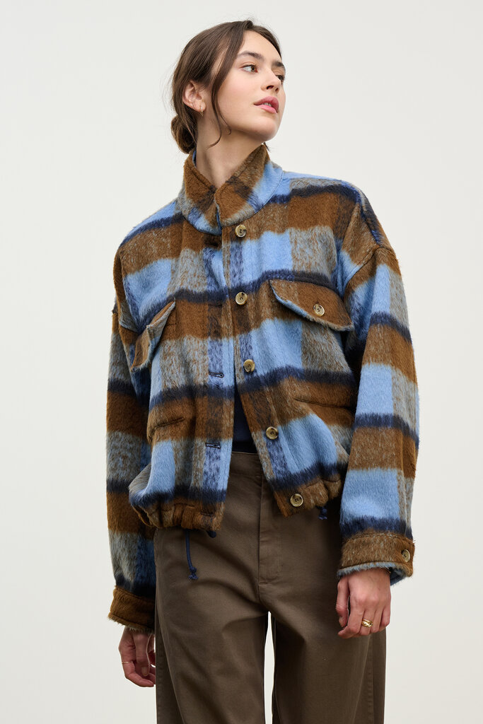 velvet velvet aubrey plaid jacket
