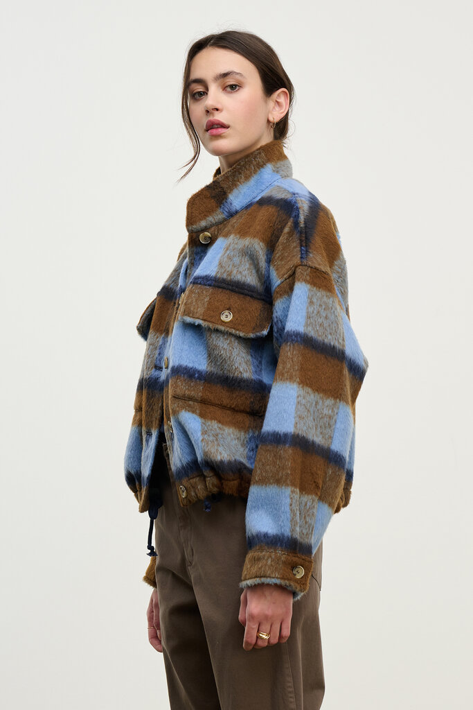 velvet velvet aubrey plaid jacket