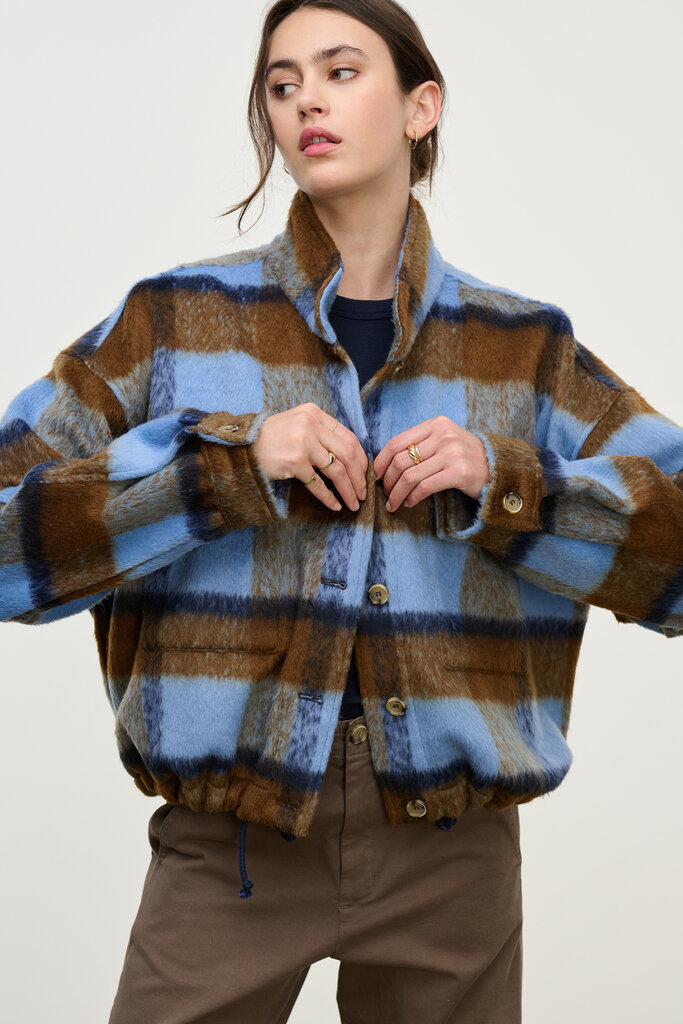 velvet velvet aubrey plaid jacket