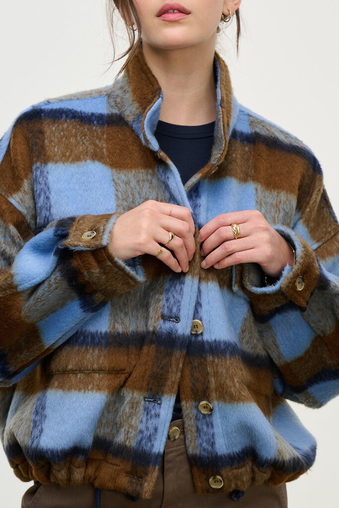velvet velvet aubrey plaid jacket