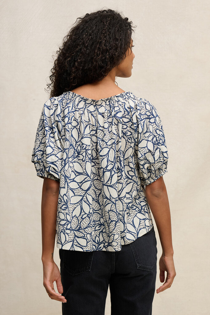 velvet thera printed voile top