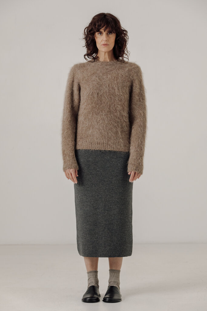 bare knitwear bare knitwear suri alpaca crewneck