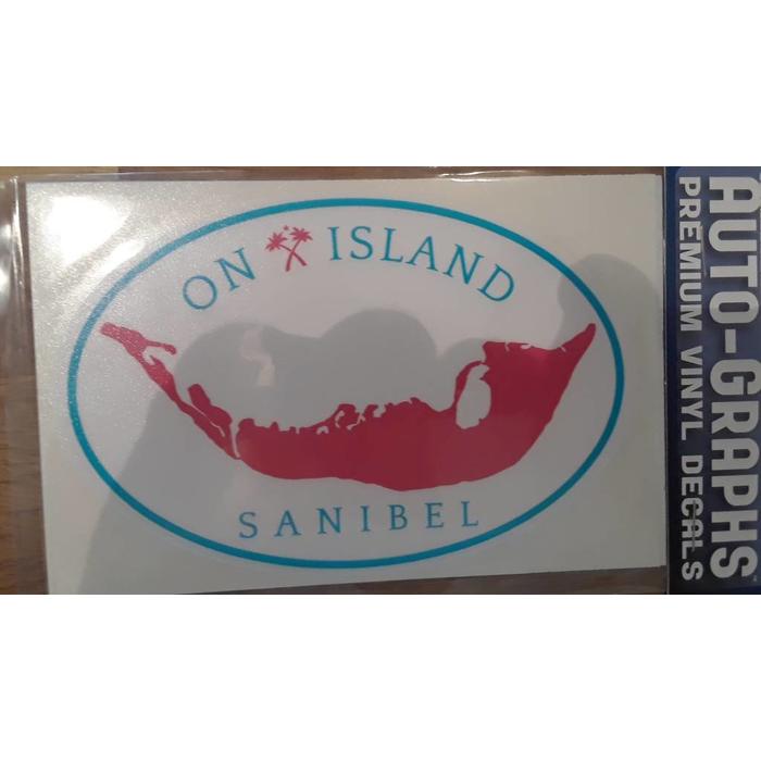 Oval On Island Map Auto Decal