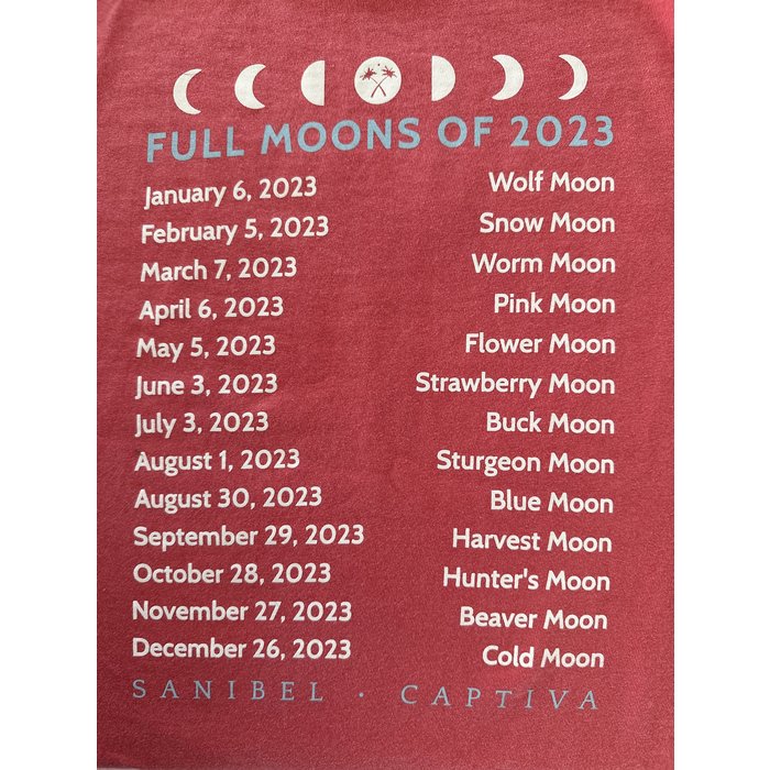 Full Moons of 2023 Ladies V-Neck