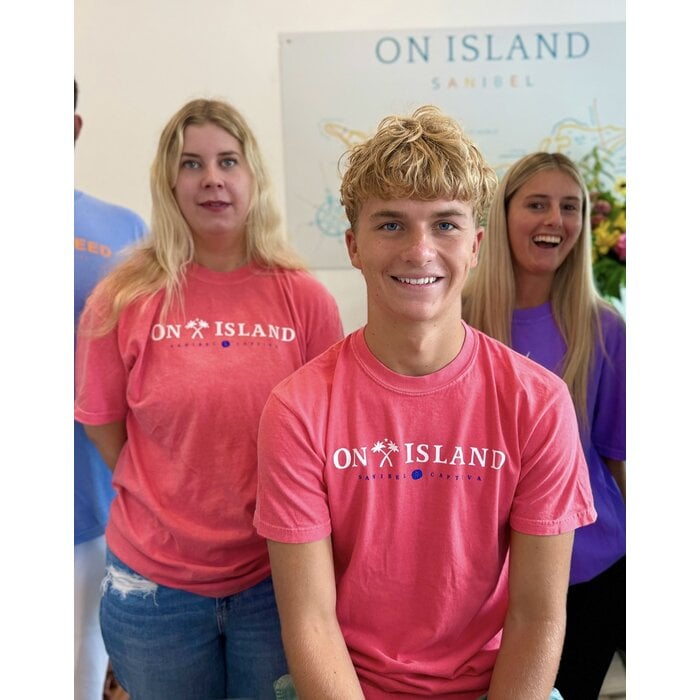 Tri Color Map - Unisex Short Sleeve Pink