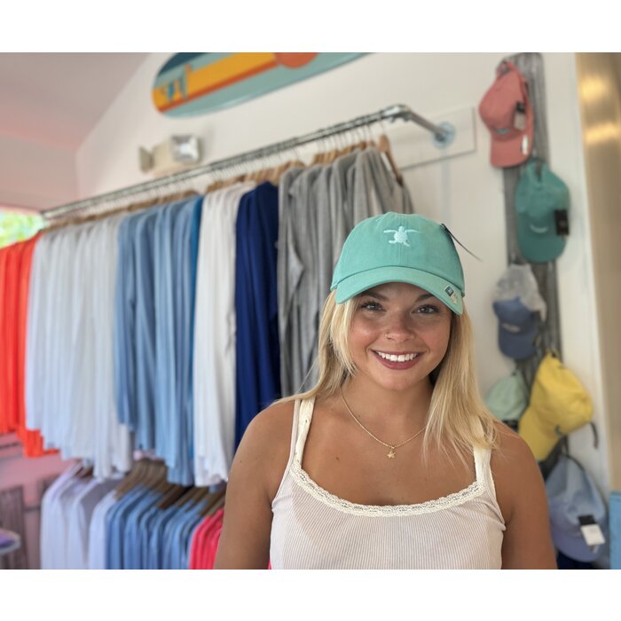 Sea Turtle Hat - Aquamarine Green