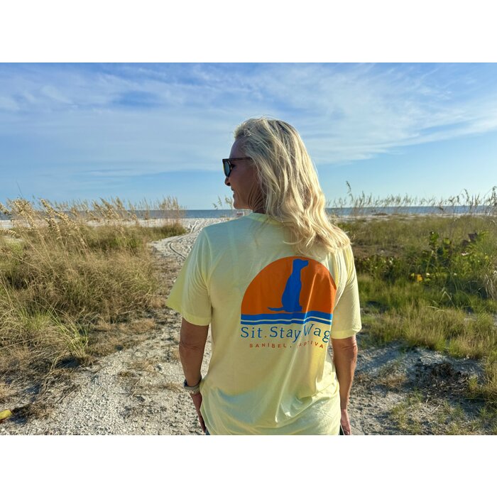 Sit. Stay. Wag!   Ladies V-Neck