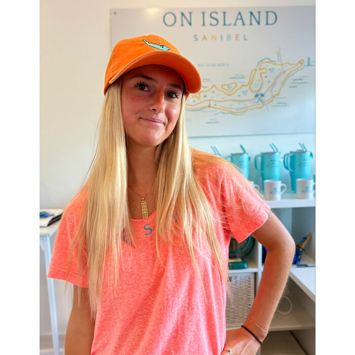 Island Map Hat - Orange