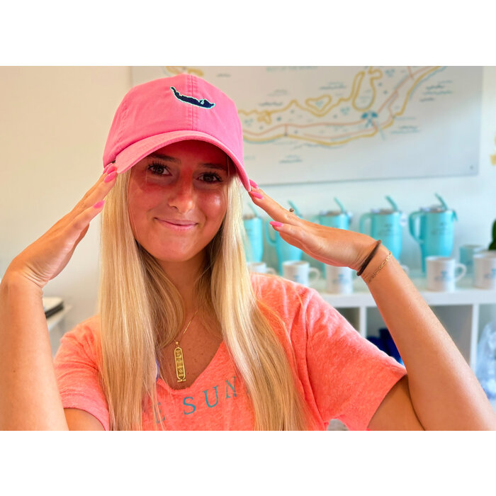 Island Map Hat - Pink