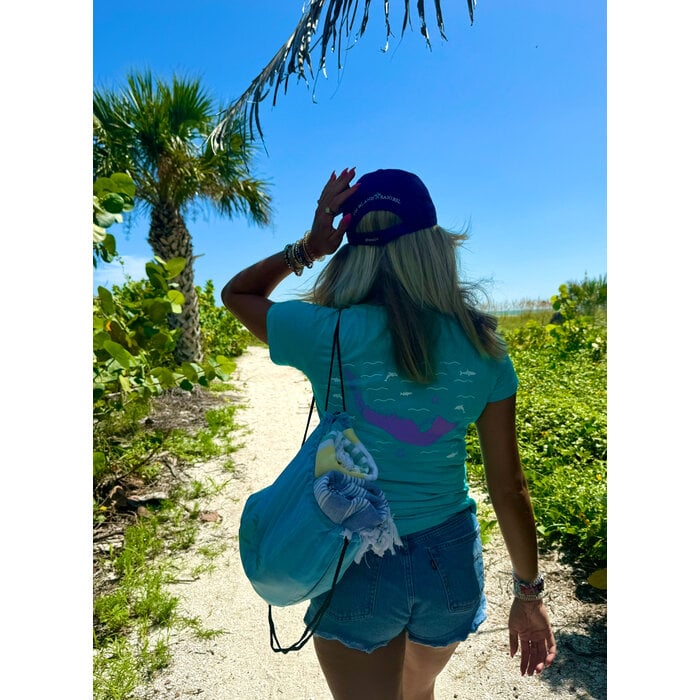 Island Map Hat - Dark Blue