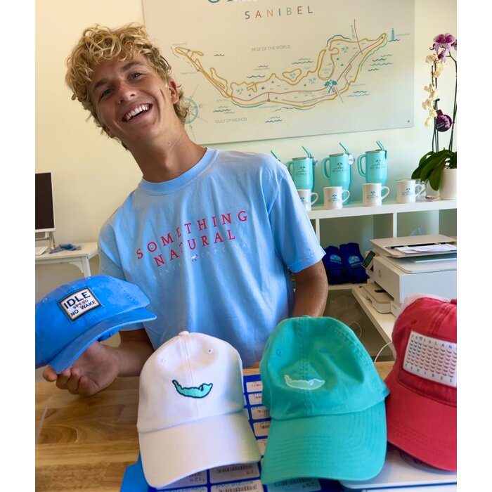Island Map Hat - White