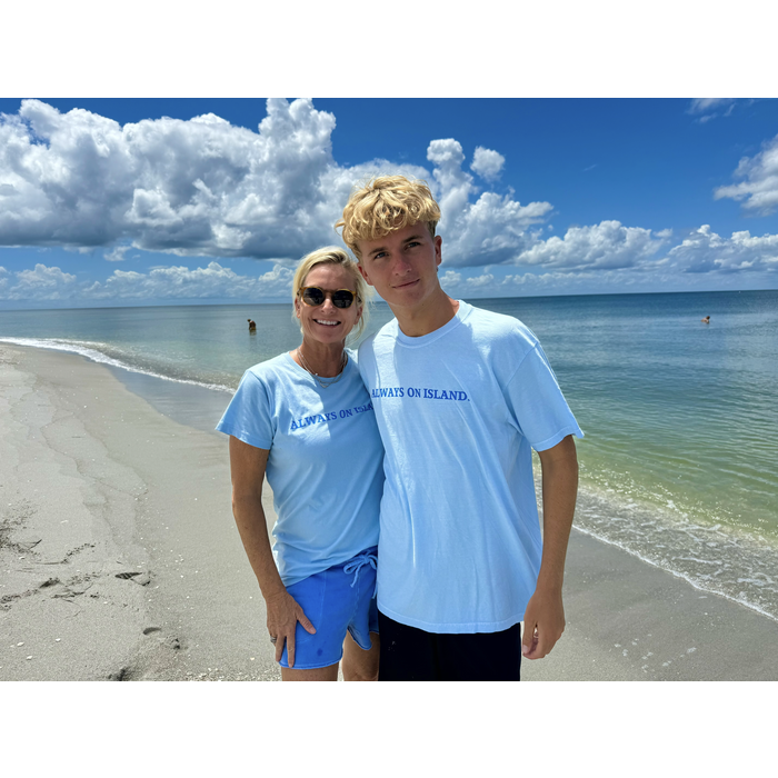 Always On Island - Unisex s/s Light Blue