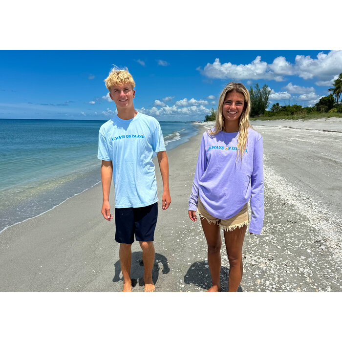 Always On Island - Unisex s/s Light Blue