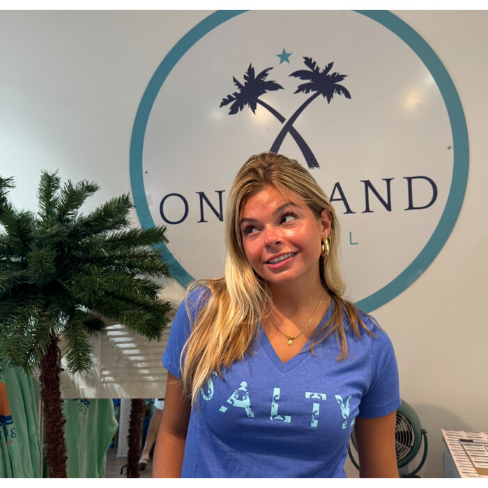 SALTY - Ladies V-neck Blue